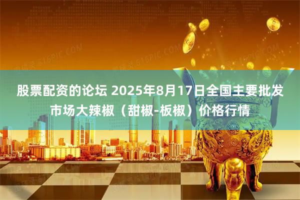 股票配资的论坛 2025年8月17日全国主要批发市场大辣椒（甜椒-板椒）价格行情