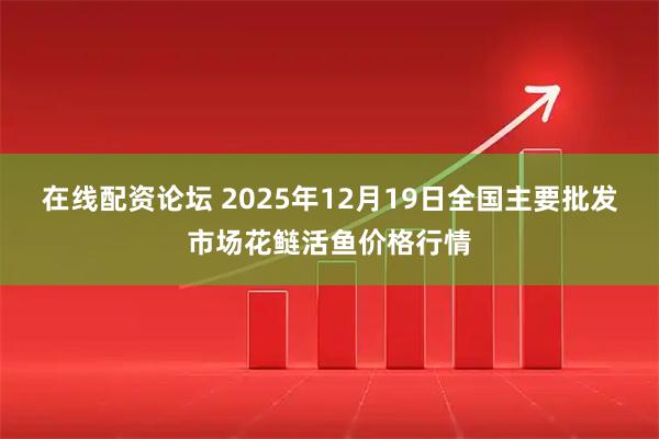 在线配资论坛 2025年12月19日全国主要批发市场花鲢活鱼价格行情